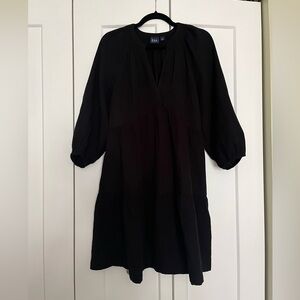 GAP Crinkle Gauze Tiered Mini Dress, Size M